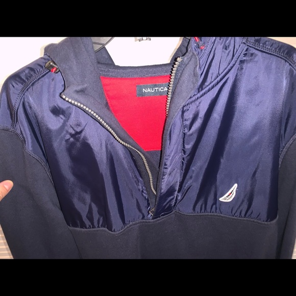 Nautica Quarter Zip Hooide - Picture 2 of 6